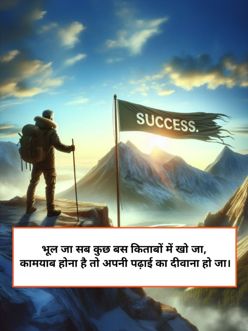 Study Motivational Shayari in Hindi