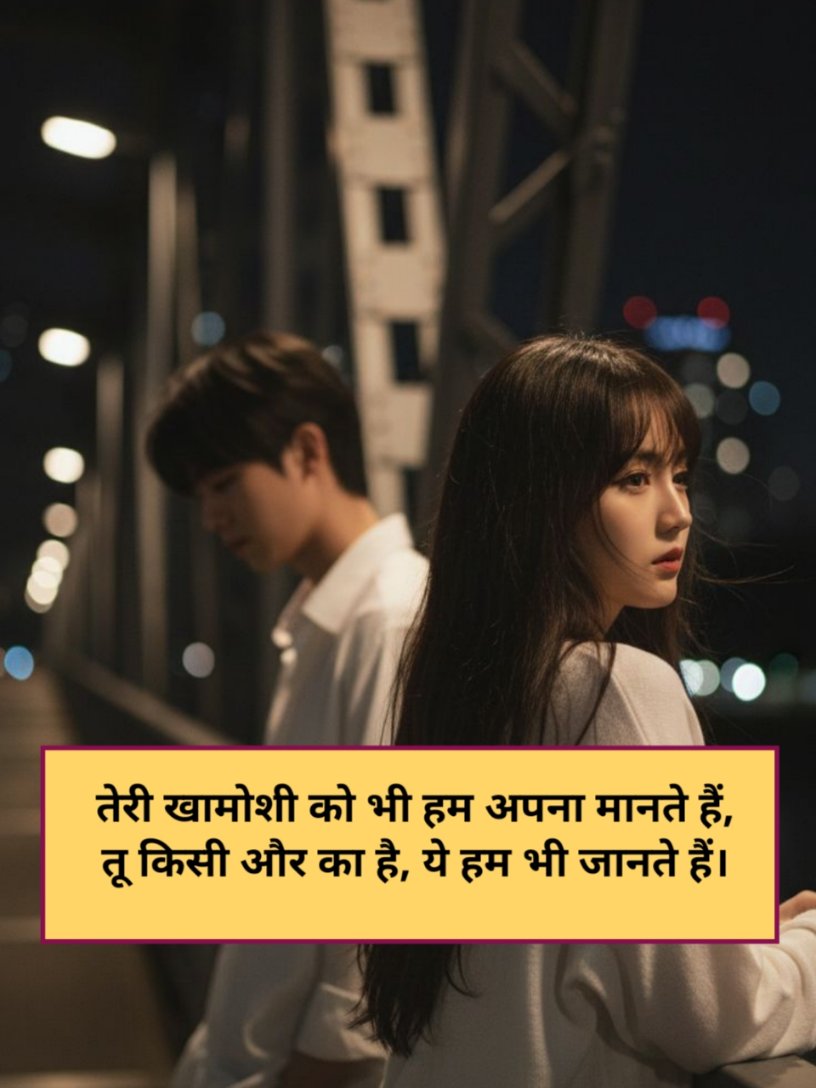 Ek Tarfa Pyar Shayari 2 Line In Hindi