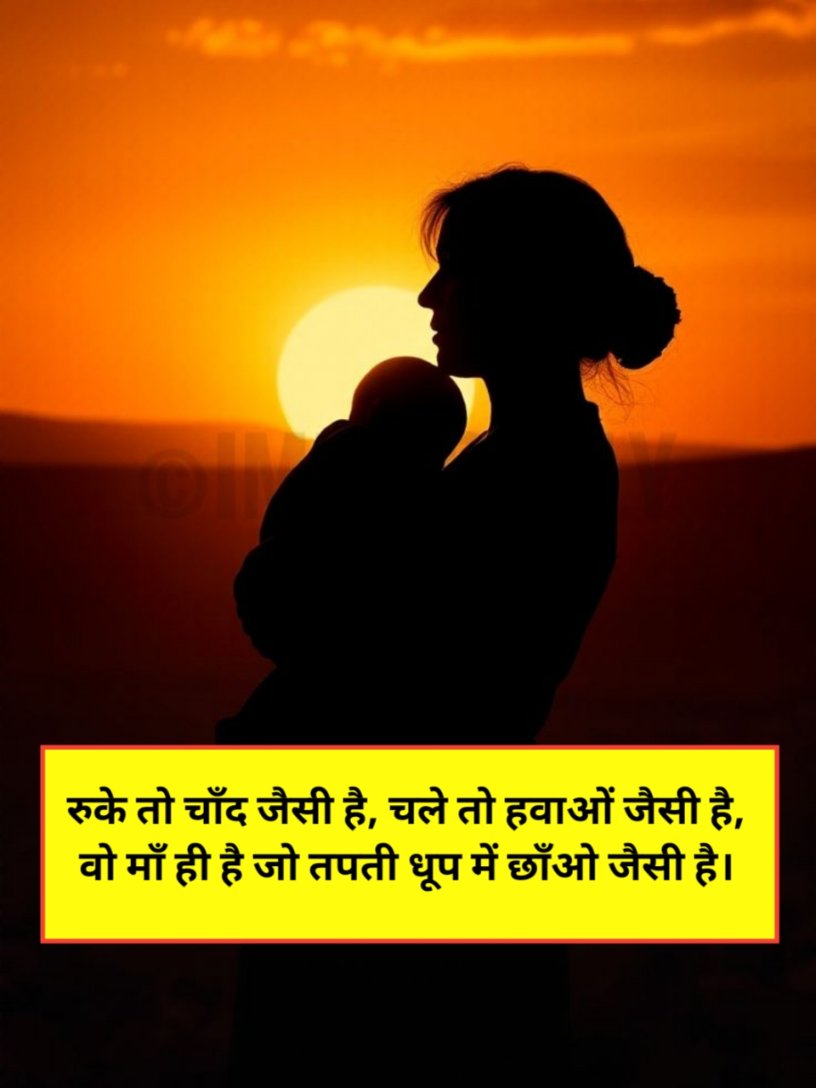 Maa shayari in Hindi
