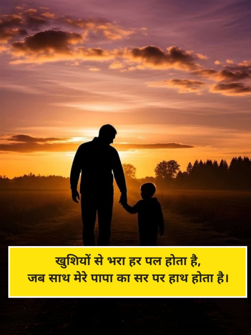 Papa Shayari in Hindi