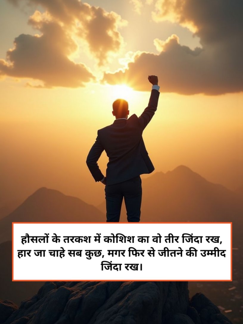 Motivational Shayari in Hindi 2 Line