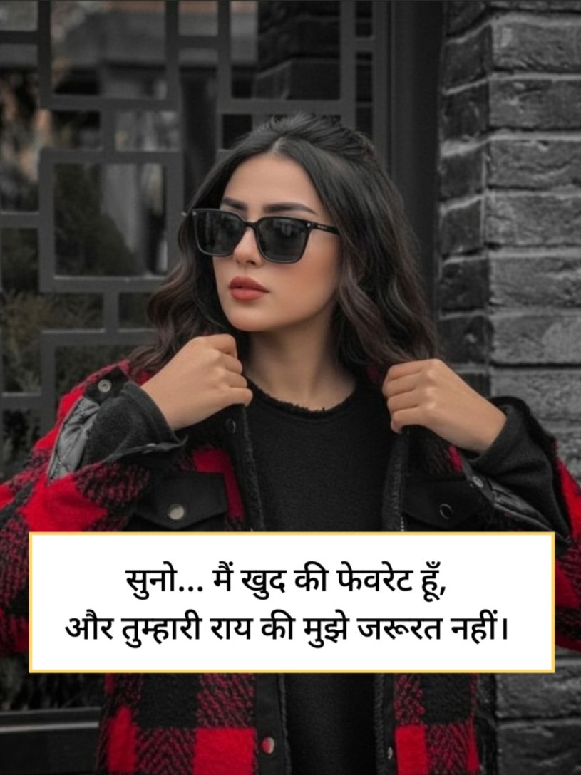Attitude shayari for girl in hindi