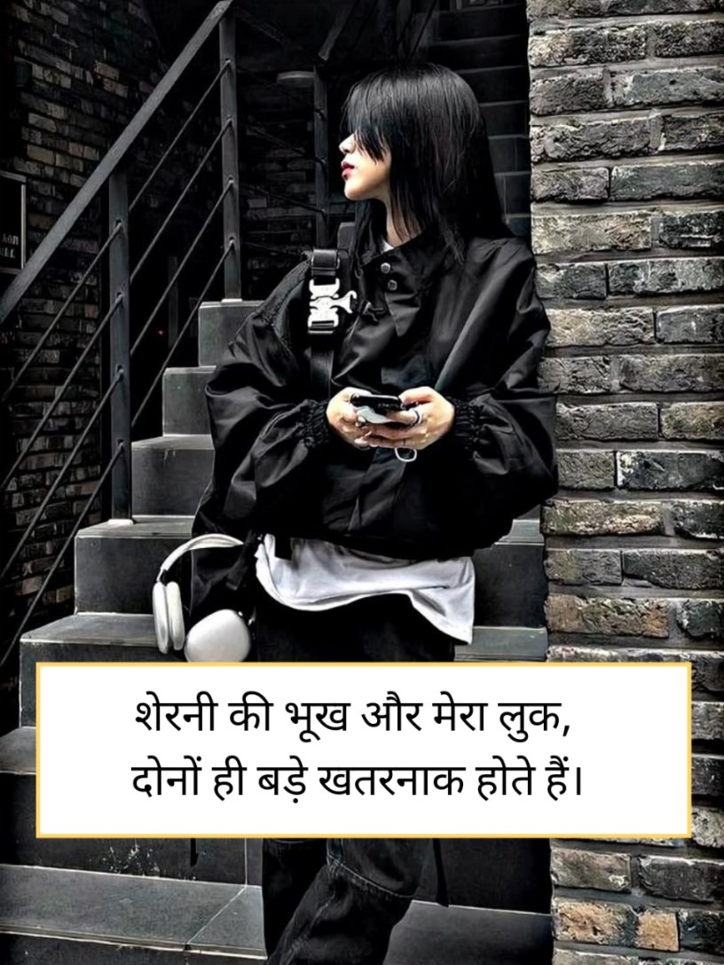 Attitude shayari for girl