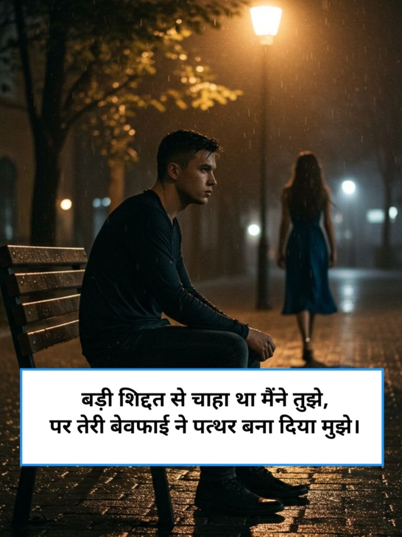 2 Line Breakup Shayari in Hindi
