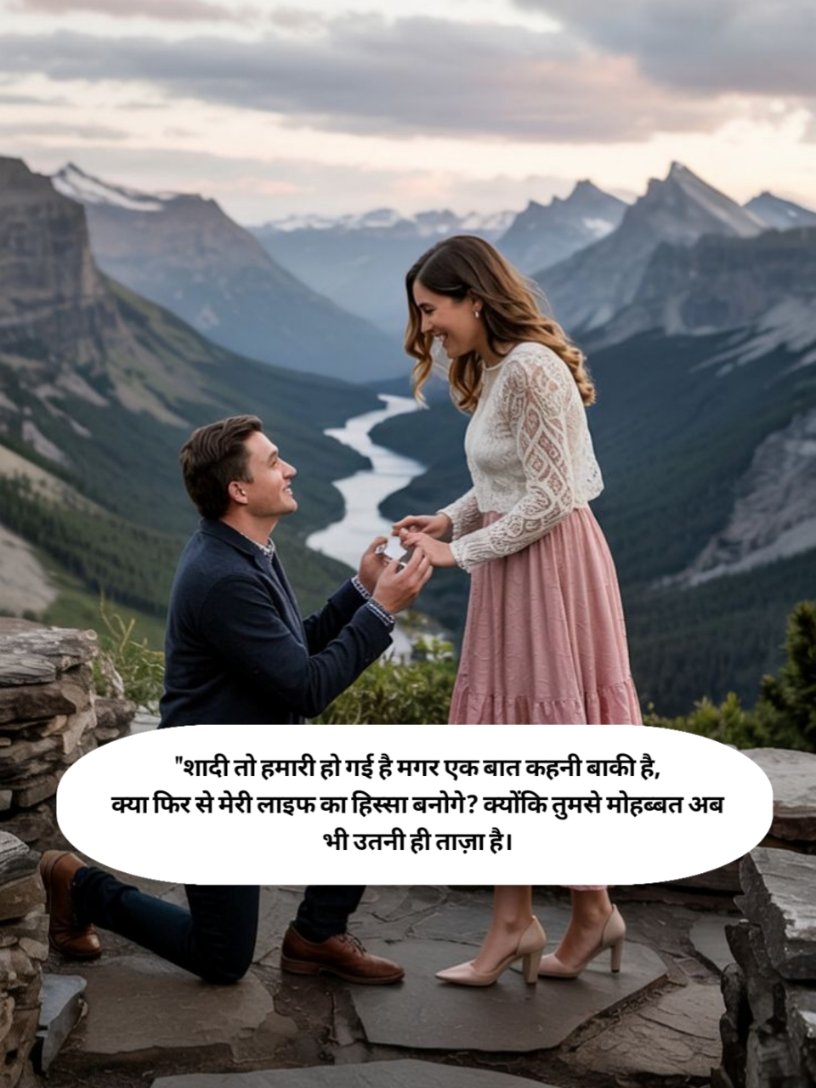Propose shayari in hindi for husband