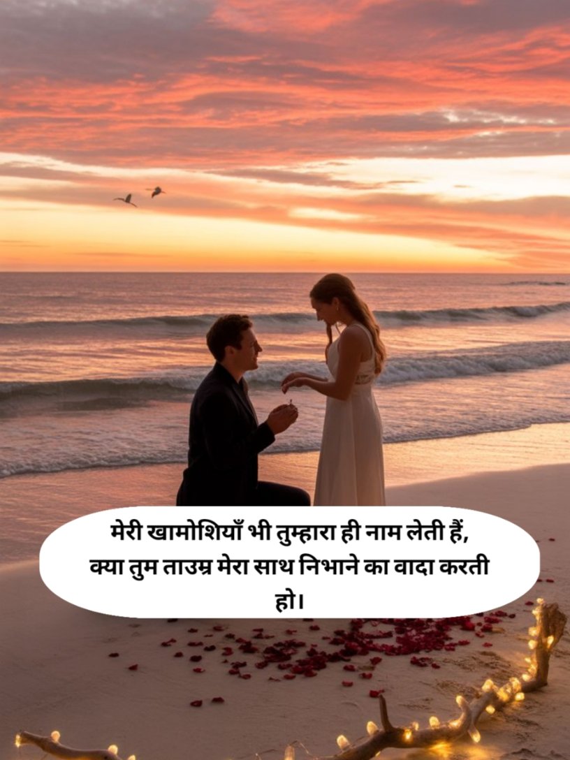Propose shayari in hindi short