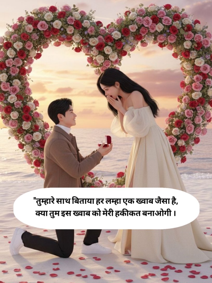 2 Line Propose Shayari in Hindi